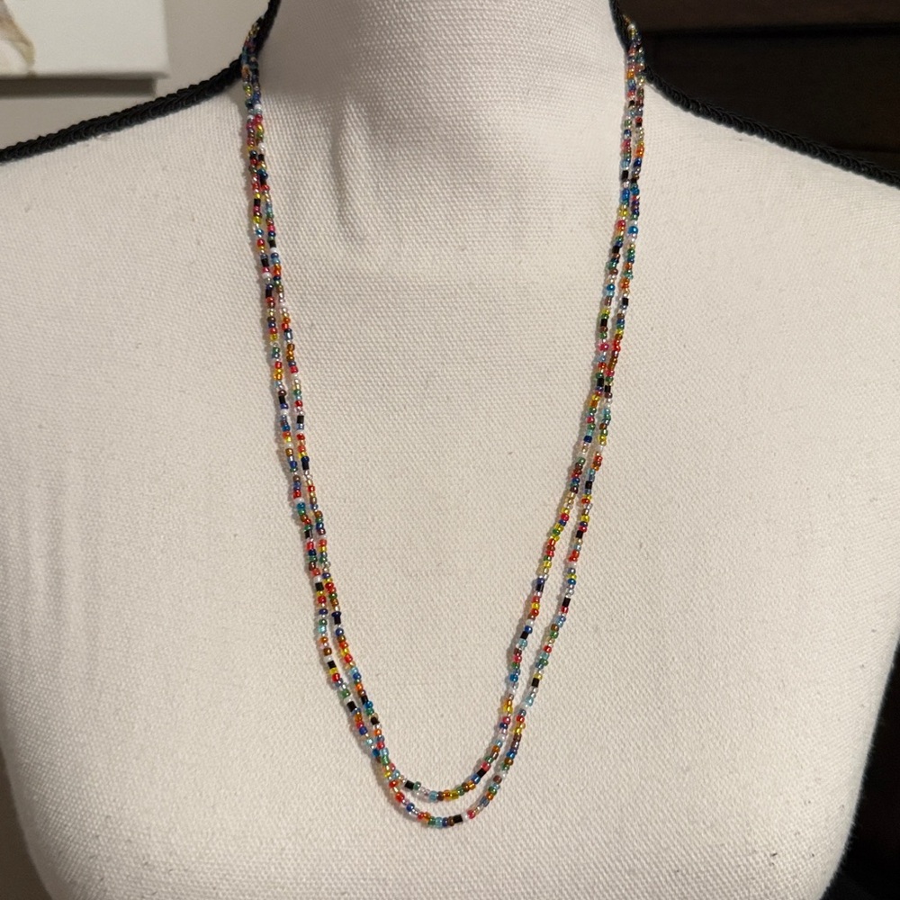 “Love Beads” Beaded Necklace- Handmade